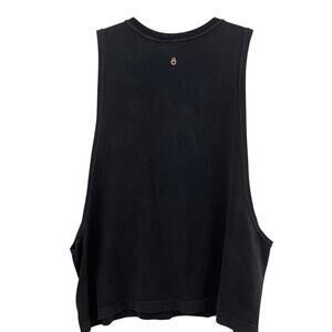 Spiritual Gangster Happy Muscle Tank Womens XS Charcoal